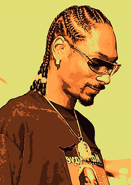 rapper Snoop Dogg art