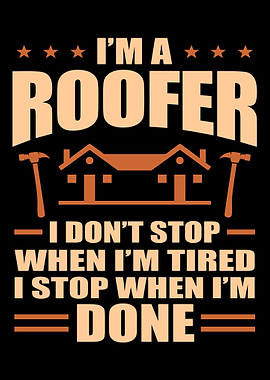 Roofer Motif Gift Idea