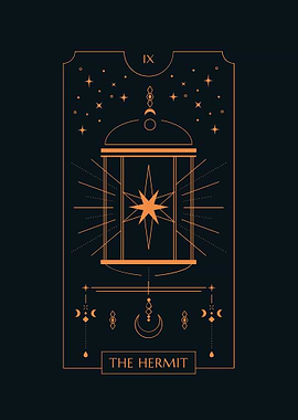 Black Tarot THE HERMIT