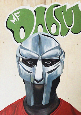 MF DOOM' Poster, picture, metal print, paint by KOMAL GAMING