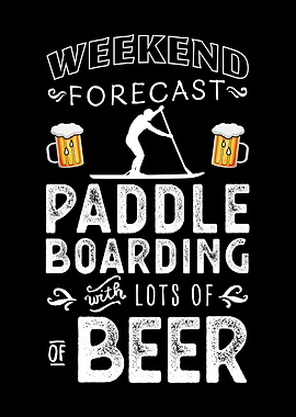 Paddleboarding Beer Gift