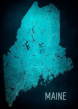 Maine State Map