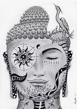 Surreal Zen Buddha