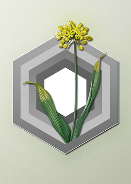 Yellow Flower on Pastel