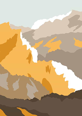 Yellow Mountain Art Work