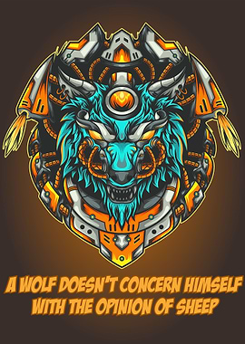 Modern Style Wolf Quote