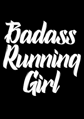 badass running girl