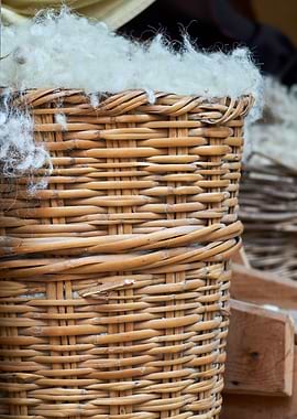 wool in basket