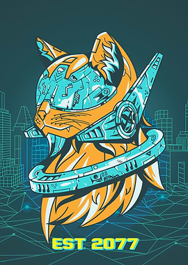 Cat Modern Mecha 2077