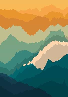Colored Mountain ArtWork