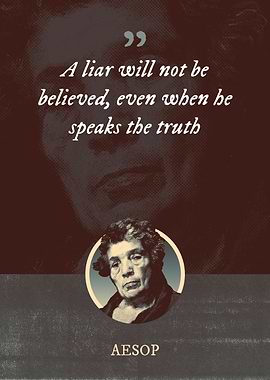A liar will not be