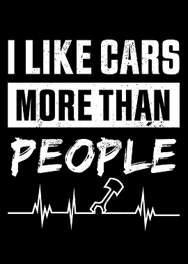 like Cars more than People
