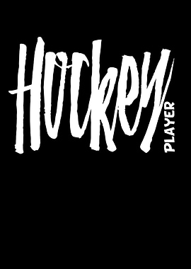 Hockey Player cool TextArt