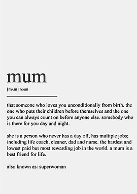 Mum Definition
