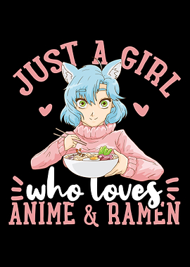 Anime Girl Ramen Japanese