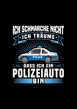 Witzig Polizei Polizeiauto
