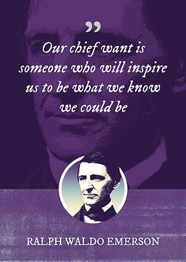 Our chief want is someone