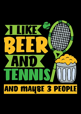 Tennis Player Beer Sports