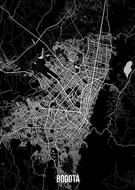 Bogota Dark Map