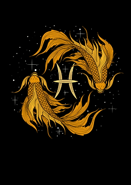 Zodiac Pisces Two Fish