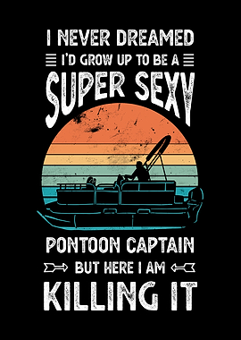 Gift Pontoon Captain Funny