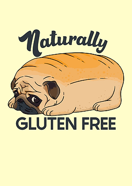 GLUTEN FREE CUTE PUG BREAD