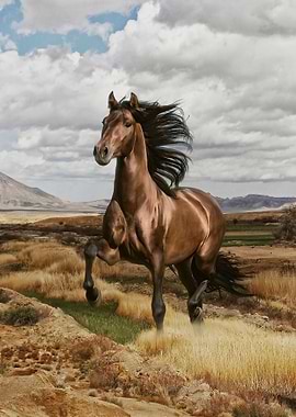 Horse in the field