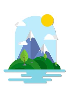 mountains and fresh nature