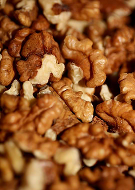 Nuts close up background