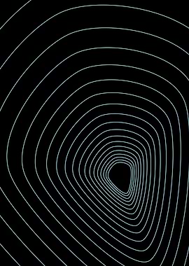 Minimalist blue waveline