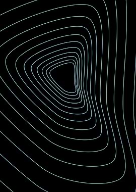 Minimalist blue waveline