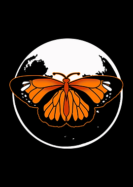 Monarch Butterfly Moon