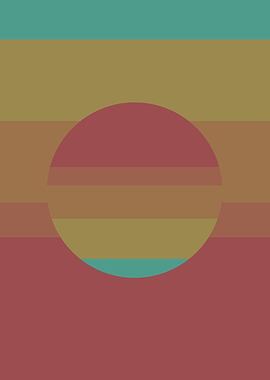 Colorful striped circle
