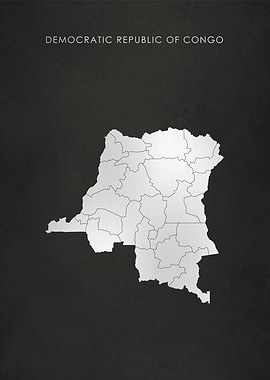 Silver DR Congo Map