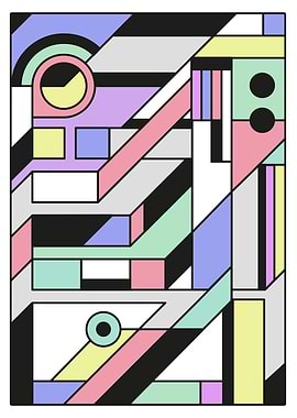 Abstract Geometric Artwork