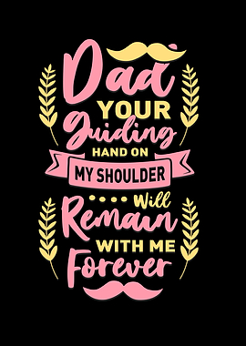 Dad Guiding Hand Quote