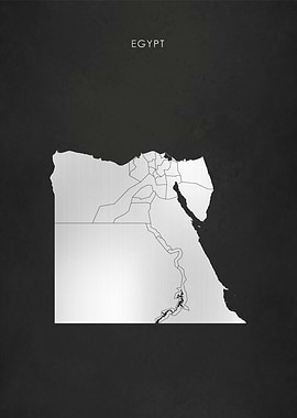 Silver Egypt Map