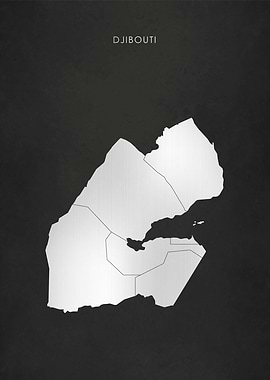 Silver Djibouti Map