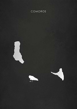 Silver Comoros Map