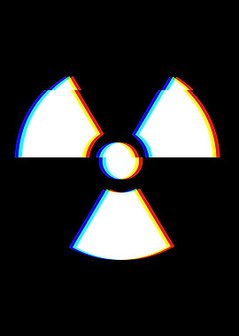Nuclear Symbol Glitch Art