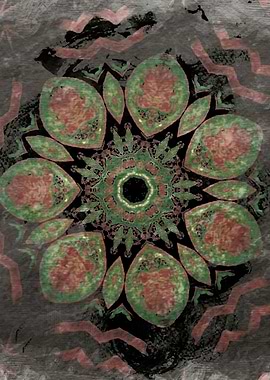 abstract modern mandala