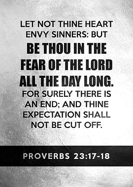 Proverbs 23 17 to 18