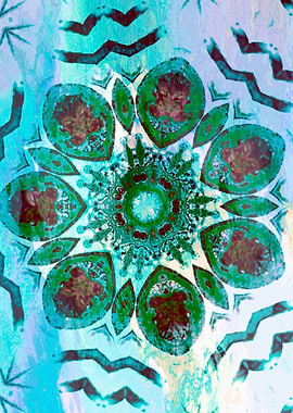 abstract modern mandala