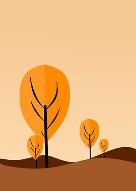 desert landscape illustrat