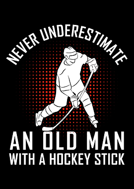 Ice Hockey Player Puck