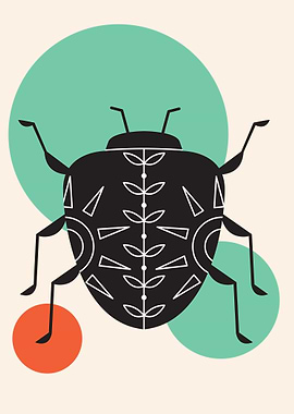 beetle minimalist art
