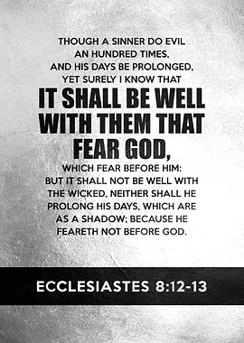 Ecclesiastes 8 12 to 13