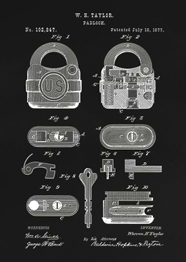 Padlock patent