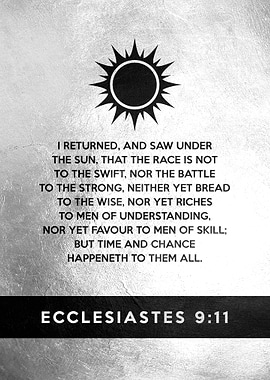 Ecclesiastes 9 11