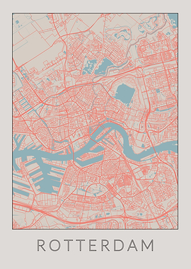 Rotterdam Vintage Map